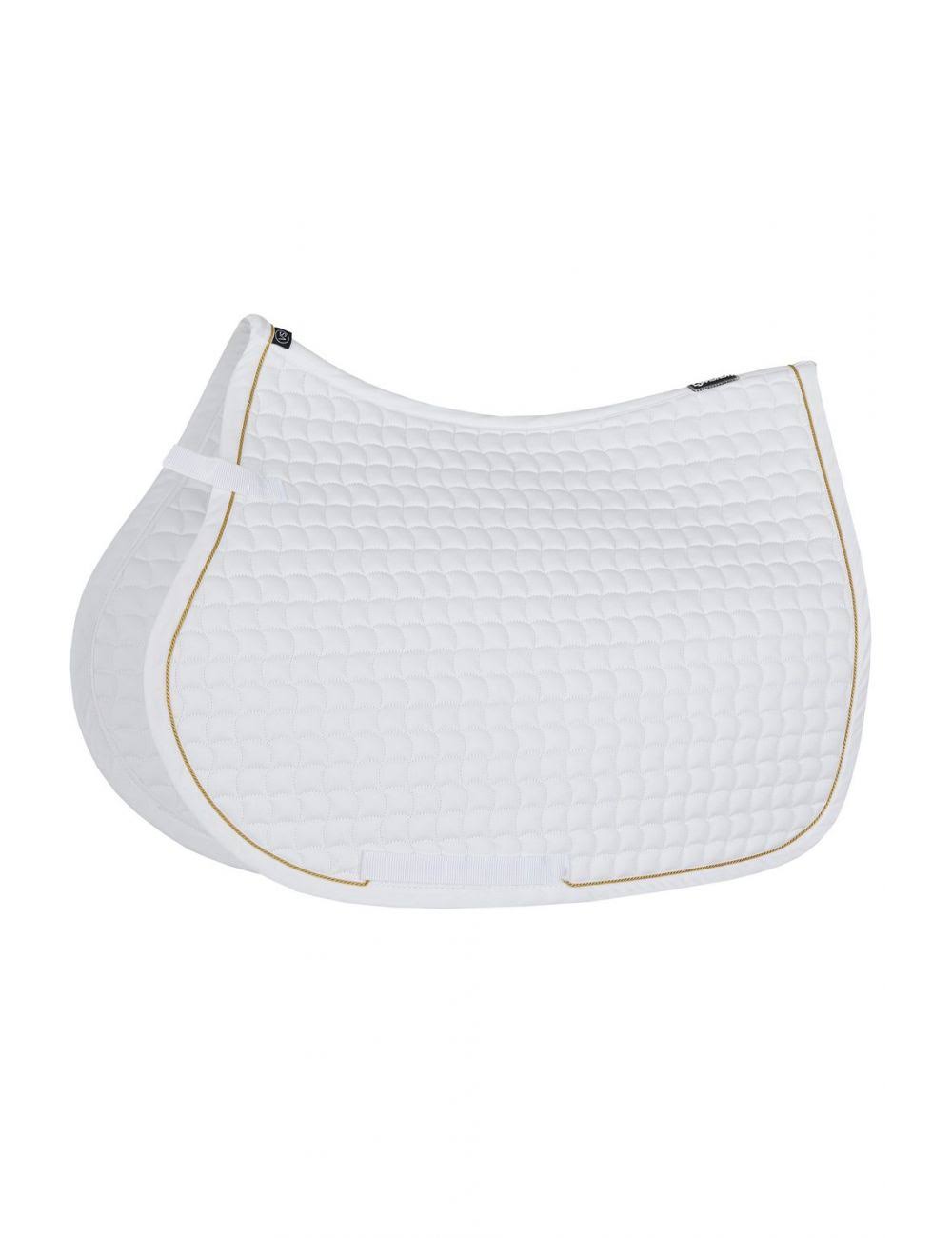 White Full Cotton Jumping Saddle Cloth J74110