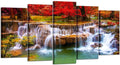 Green Dreamlike Waterfall Canvas Print Wall Art F998