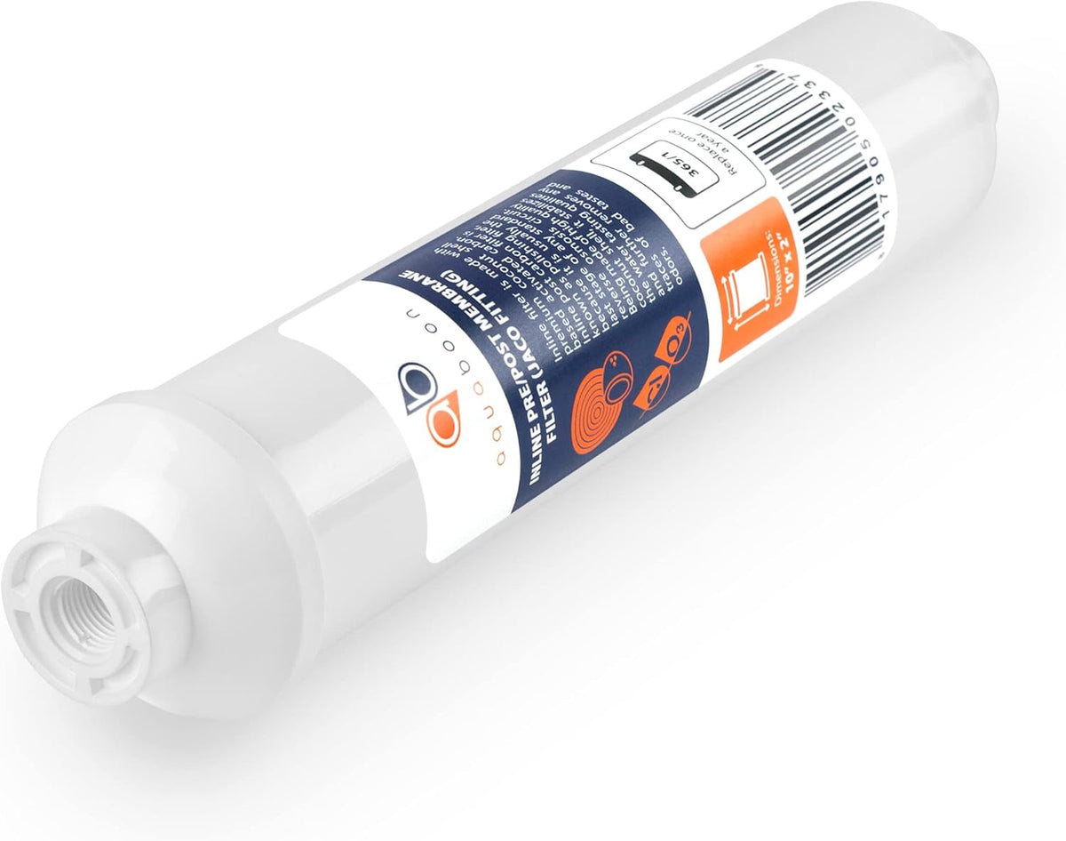 Replacement Filter Kit 5 PACK Carbon+Sediment+Inline 5 Micron 10 inch Cartridges U679