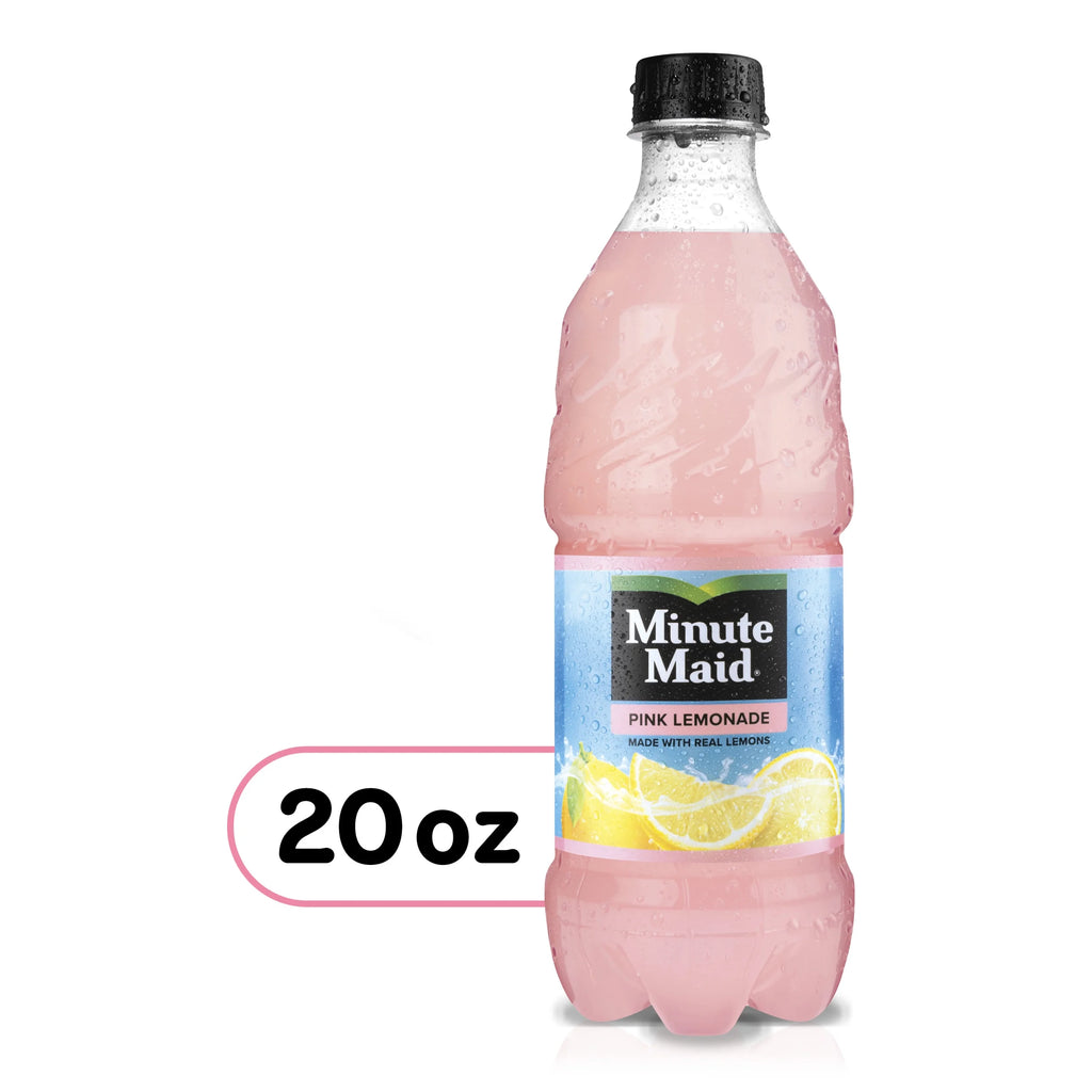 Pink Lemonade Juice Drink 20oz Bottles, 24 Units F28459