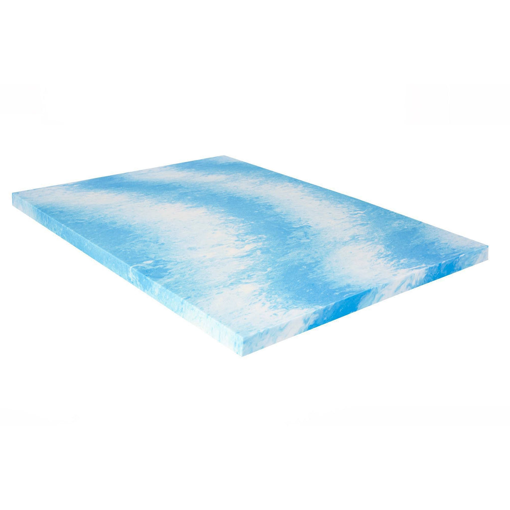 Gel Infused Memory Foam Topper, Blue, Queen O510
