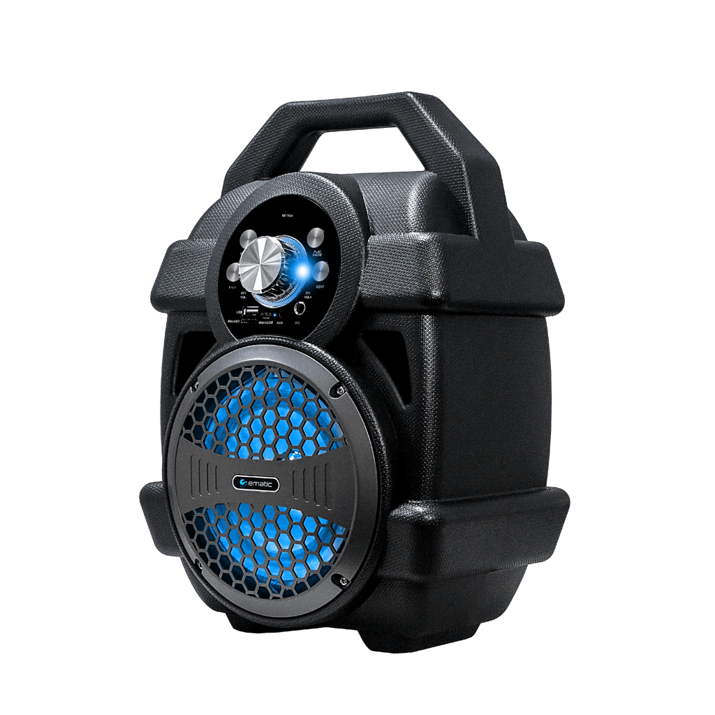 Black Portable Bluetooth Speaker with FM Transmitter M849472