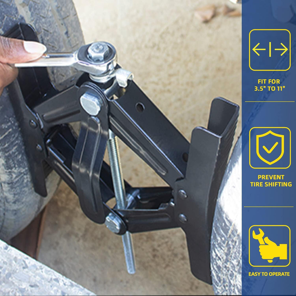 2 Packs Heavy Duty RV Wheel Chock Stabilizer U21762