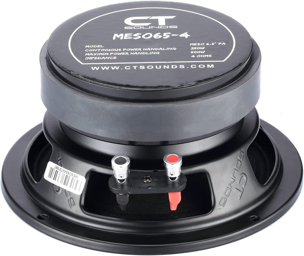 6.5” Pro Audio Midrange Loudspeaker, 250 Watts RMS, Pack of 2 D107761