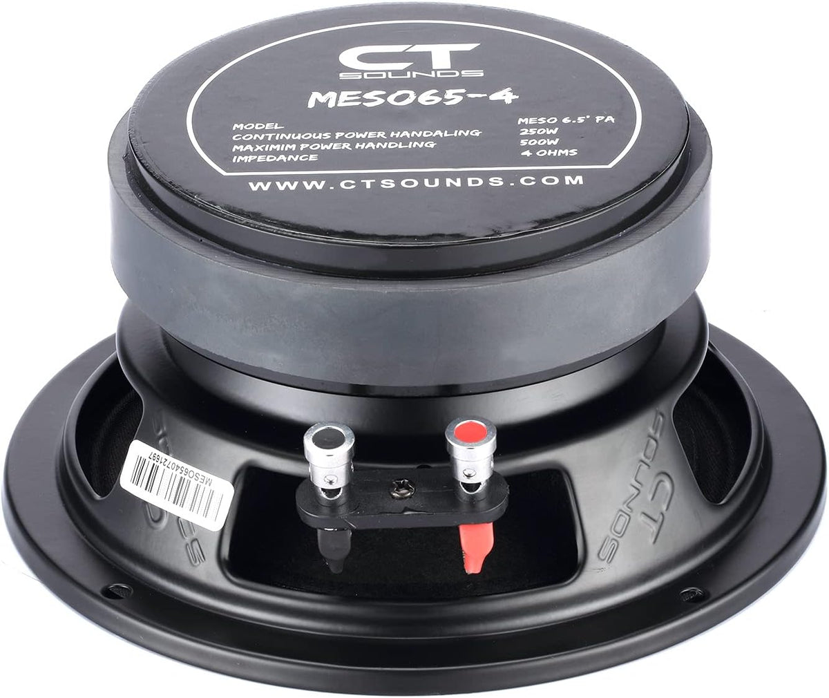 6.5” Pro Audio Midrange Loudspeaker, 250 Watts RMS, Pack of 2 D107761
