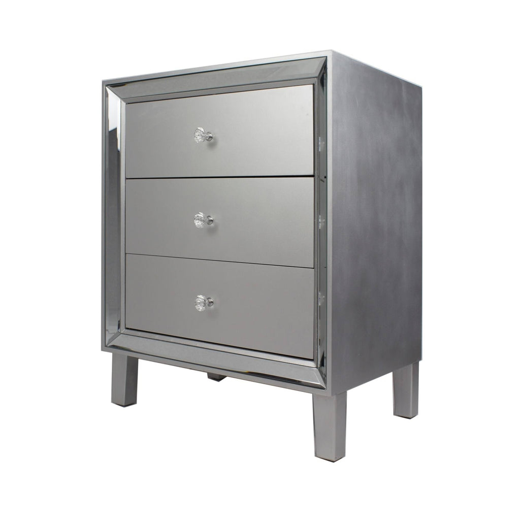 Silver 3-Drawer Accent Cabinet I2825