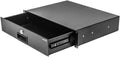 2U Black Rack Mount Drawer with Lock and Key W1742