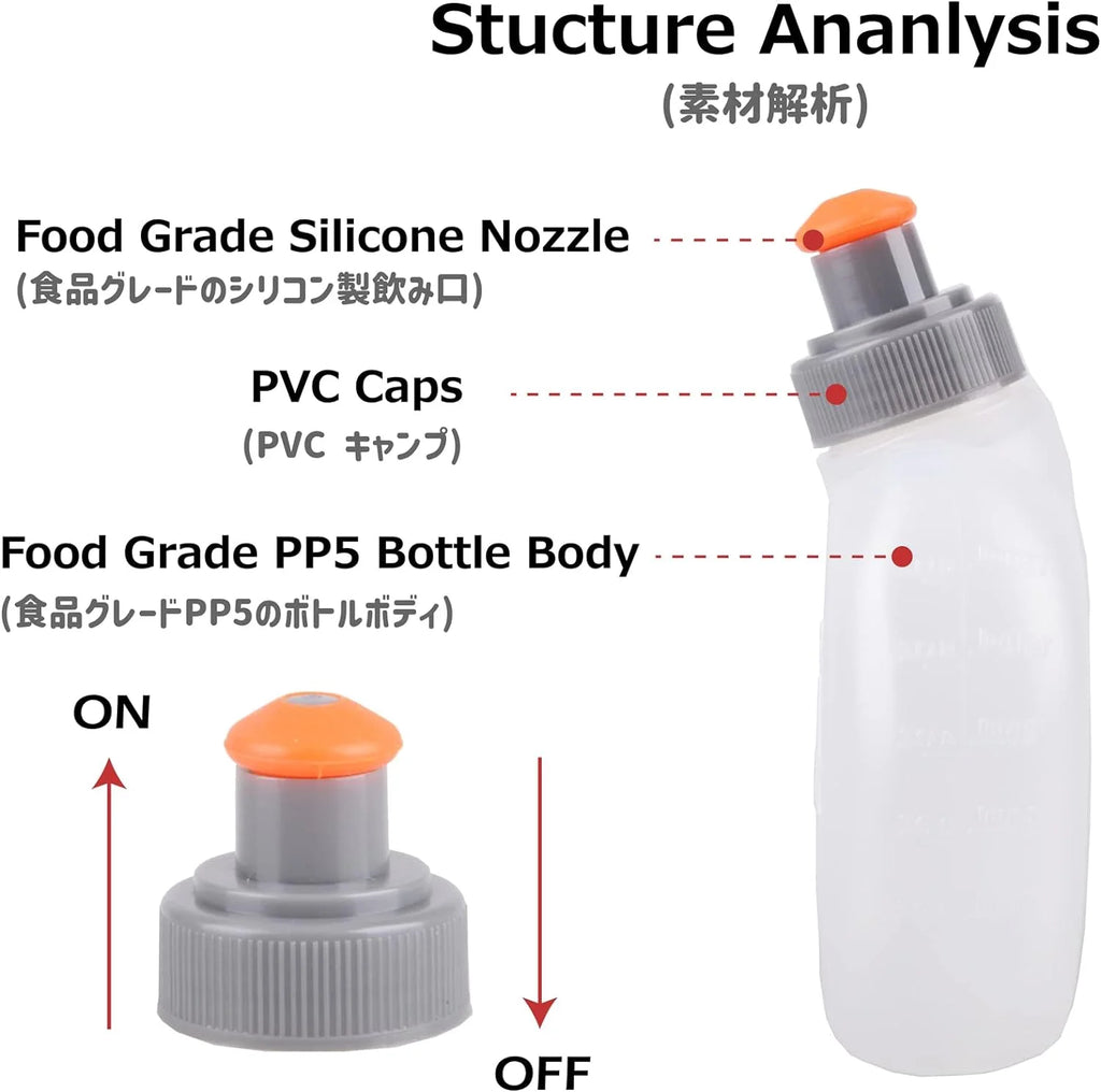 BPA Free Leakproof Water Bottles Flask with Hydration Belt Waist Packs R591