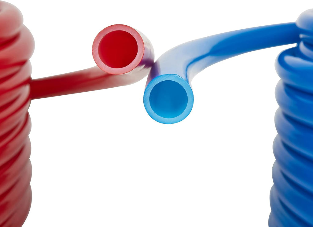 Blue & Red 1/2 inch 2 x100 ft (200 ft) Pex-A Pipe/Tubing with Pipe Cutter C806368