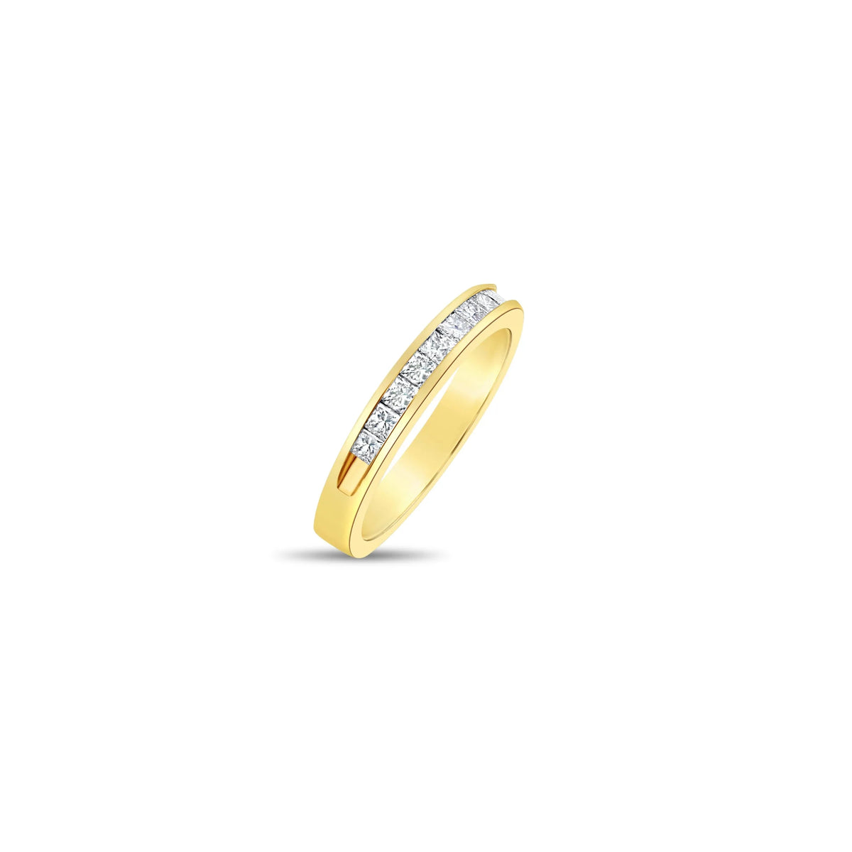 Princess Cut Channel Diamond Wedding Band J662035