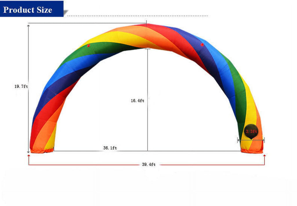 Inflatable Rainbow Advertising Arch with PU Coated (No Blower) O87525