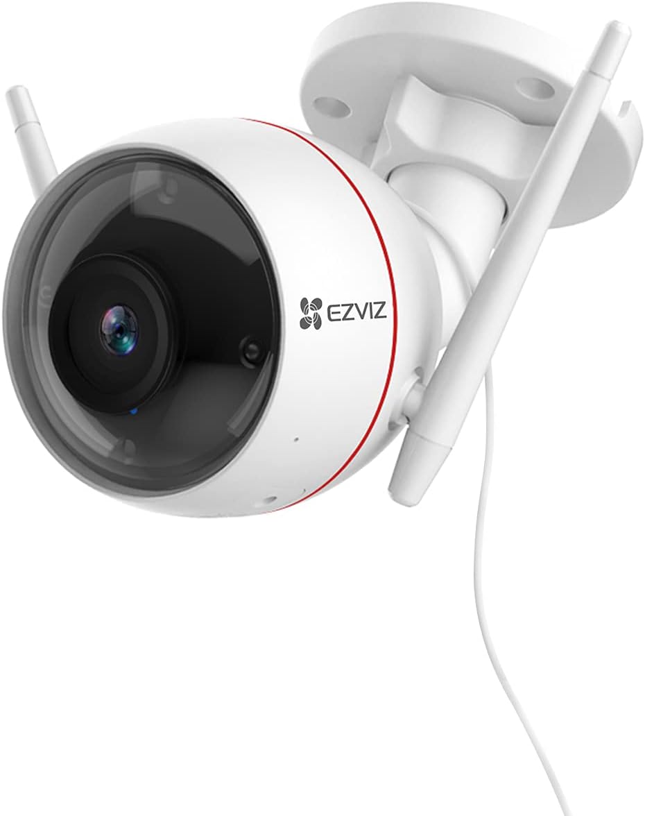 Outdoor Security Camera Turret WiFi 1080P, 100ft Night Vision, IP67 Weatherproof D1653