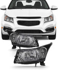Driver Left + Passenger Right Side Pair Halogen Headlights for Chevy Cruze K9846