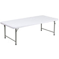 Granite White Plastic Folding Table C7428
