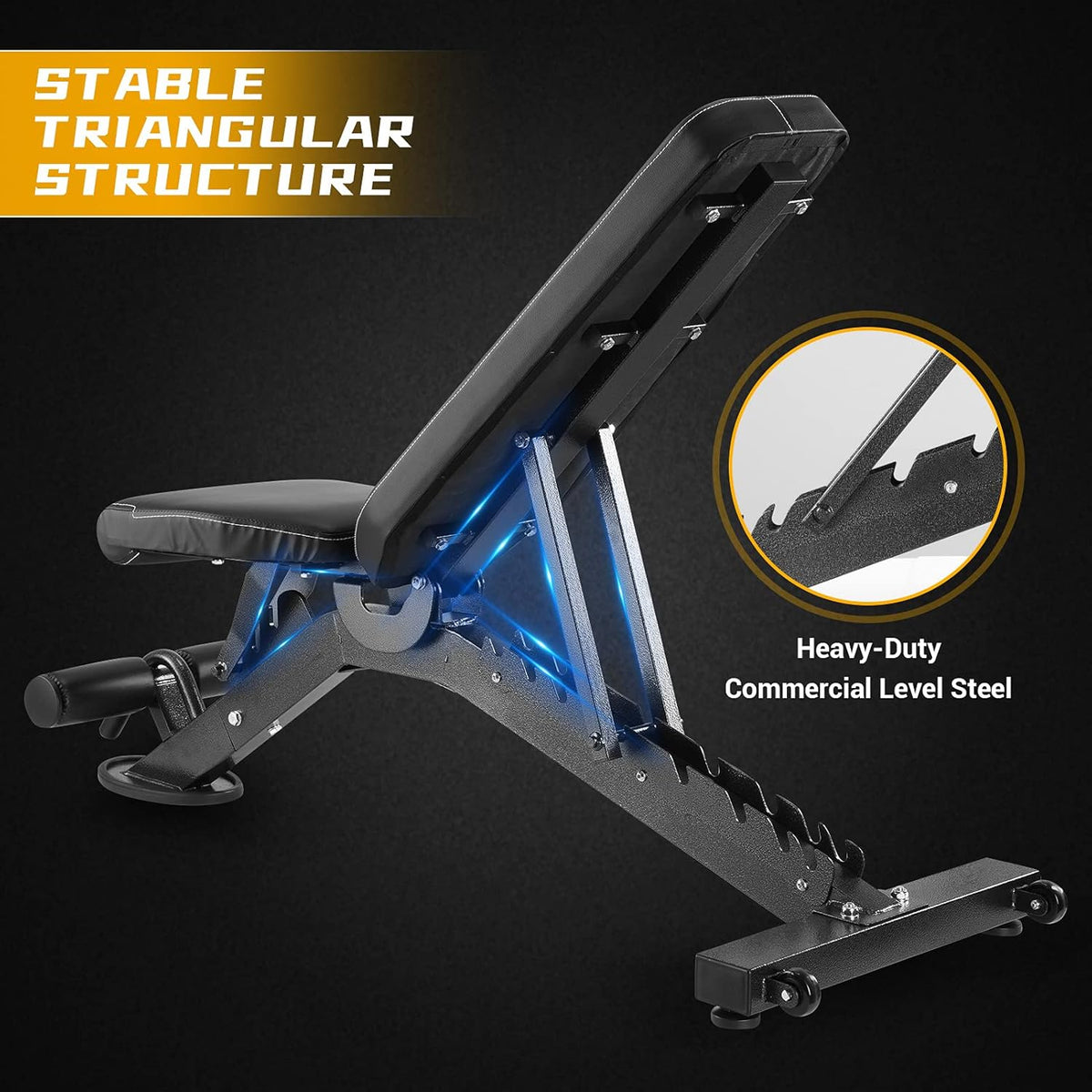 Adjustable Weight Bench with Leg Extension V34134