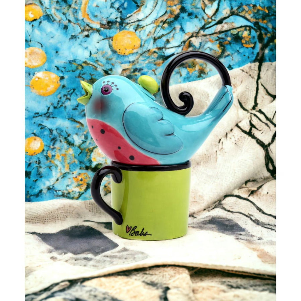 Ceramic Blue Bird Tea For One S458228