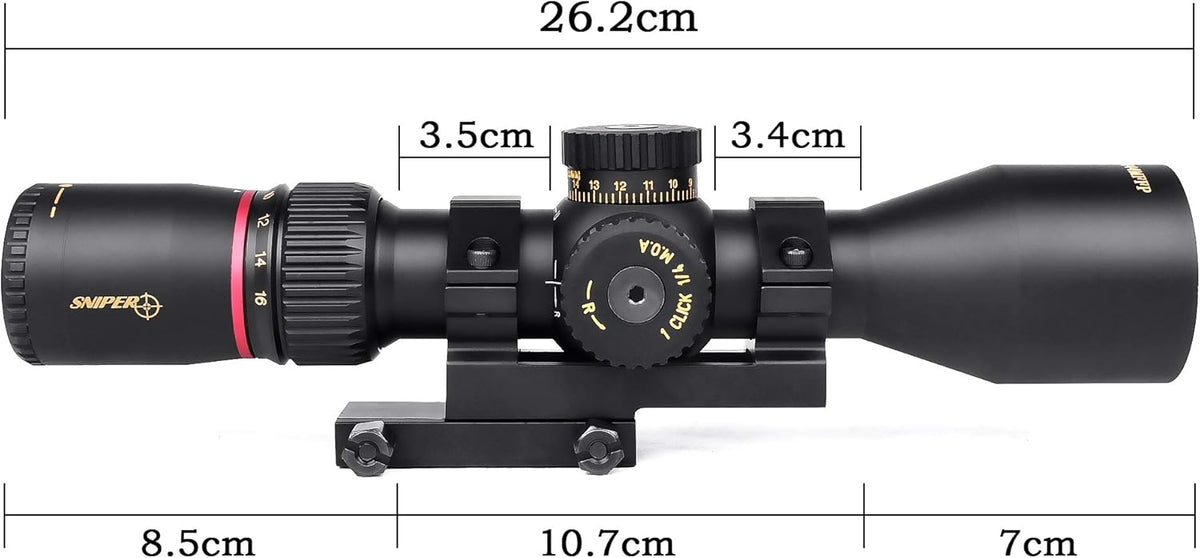 Red Illuminated Mil Dot Reticle Rifle Scope Z174506
