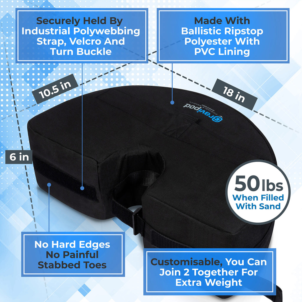Half Round Umbrella Base Weight Bag B1059