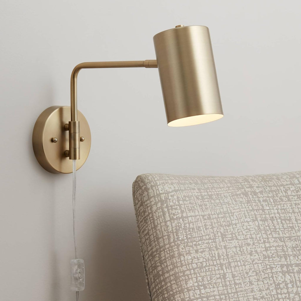 Polished Brass Plug-in Wall Lamp P18783