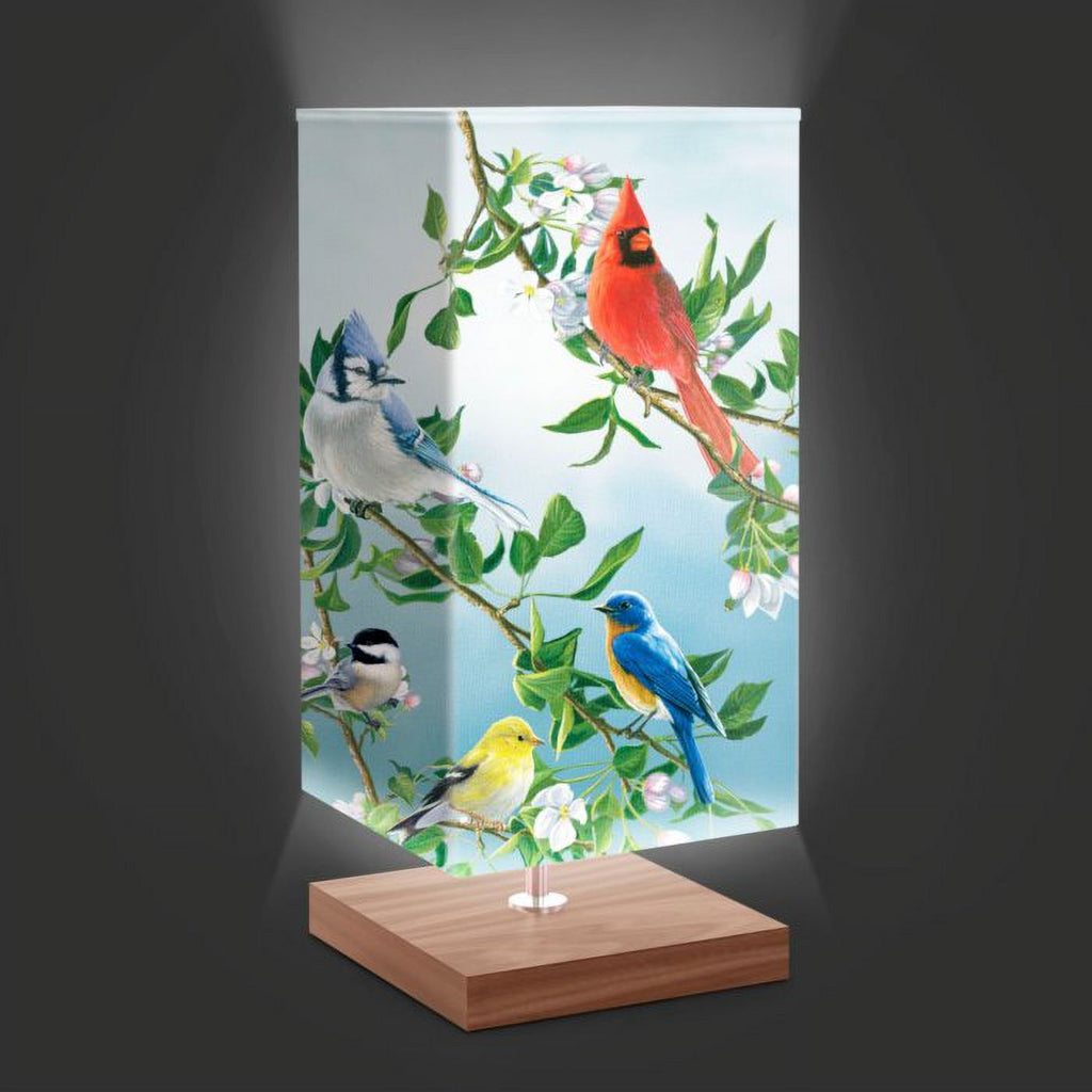 Treetop Friends Songbird Art Table Lamp 14.5-inches V501460
