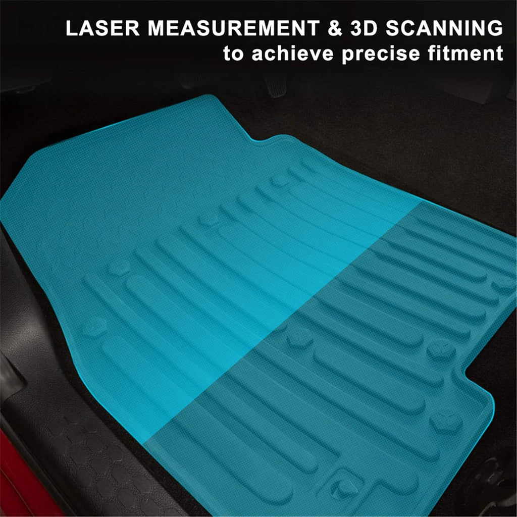 Black TPE Floor Mats for Dodge Ram 1500 Quad Cab Y318385