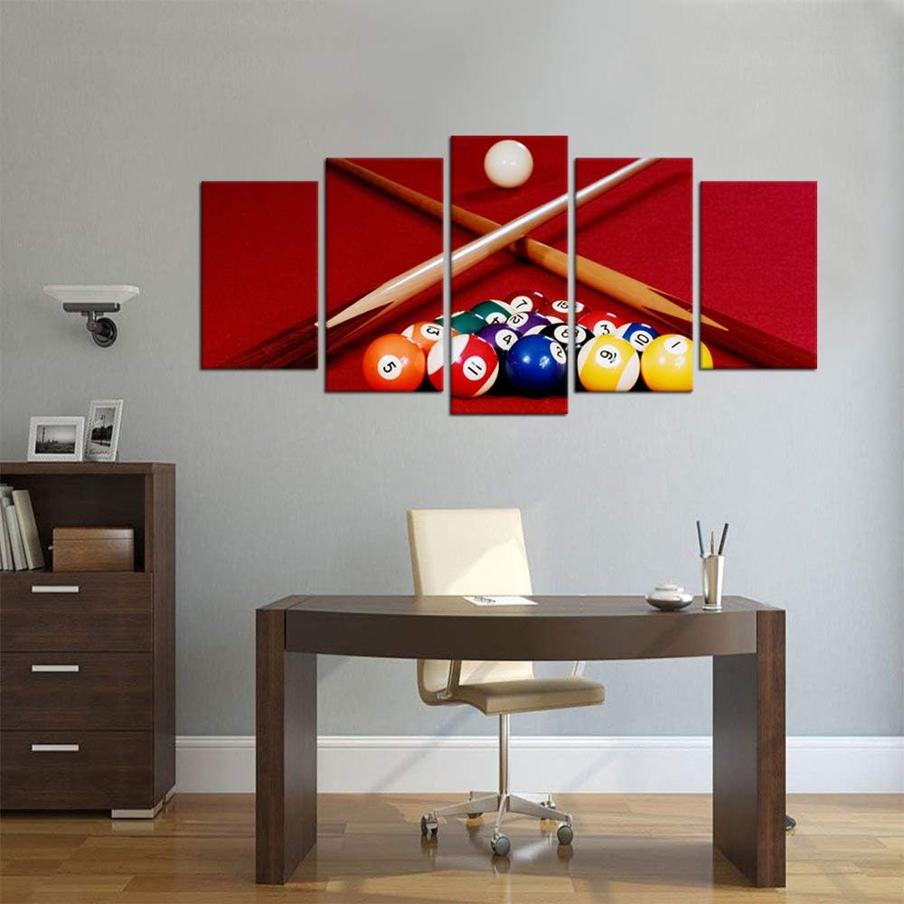 Pool Table Billiard Balls Canvas Wall Art Prints V906589