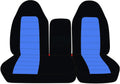Black & Charcoal Two-Tone Front 40/60 Split Bench Truck Seat Covers R45530
