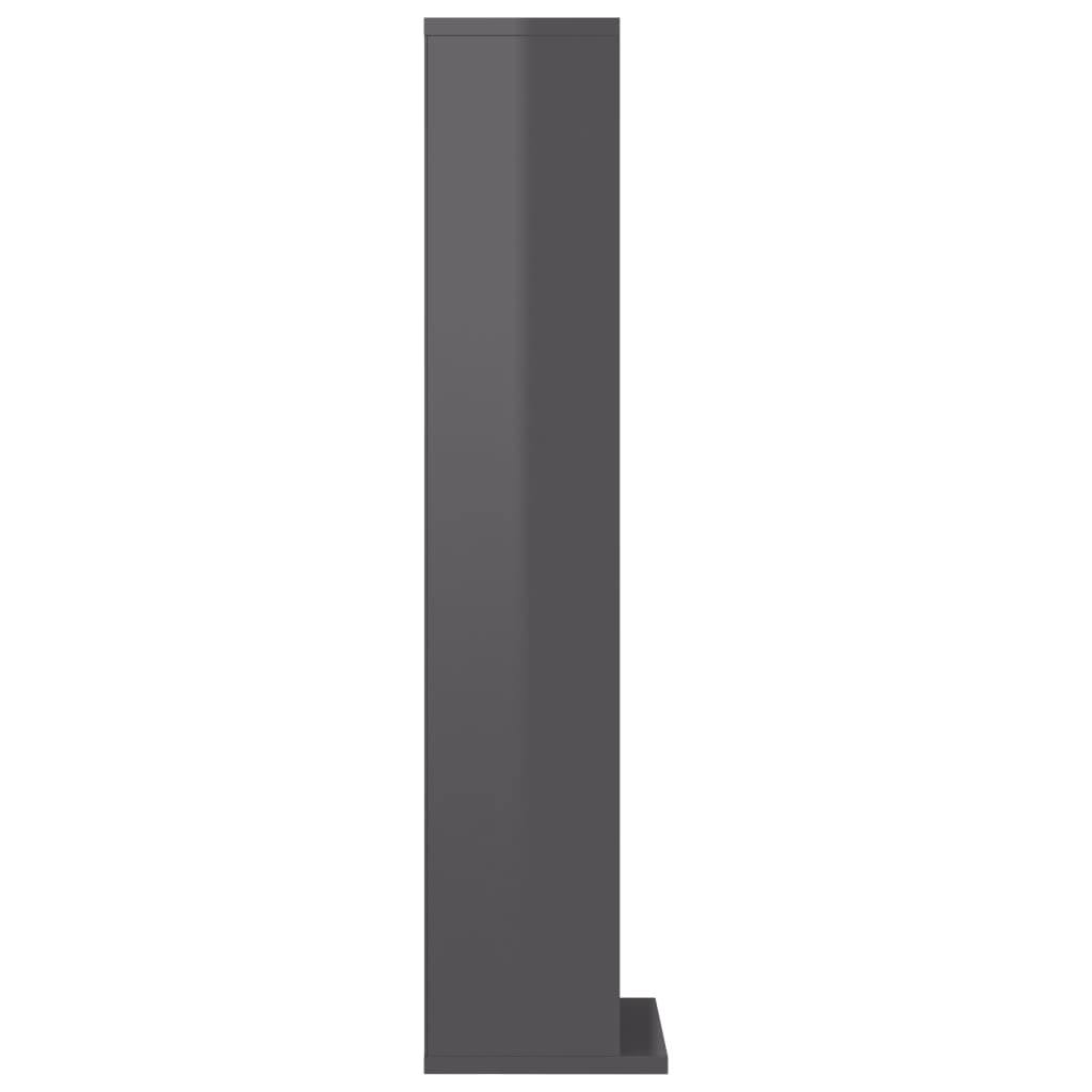 High Gloss Grey CD Cabinet Z8549