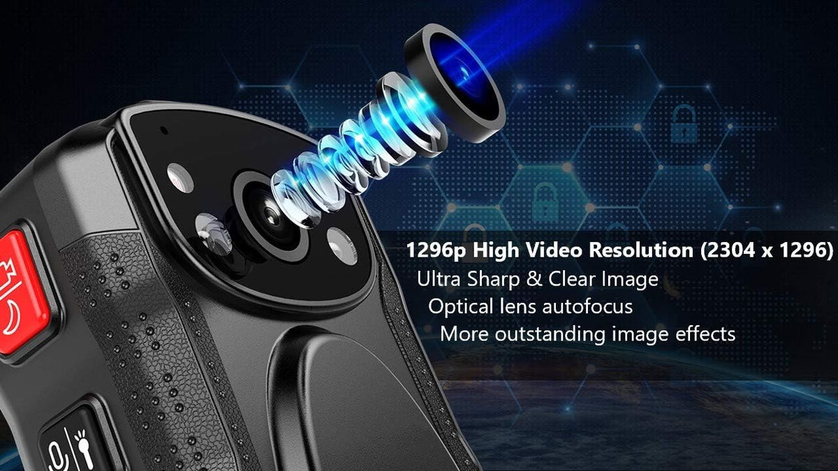 Body Camera with Audio, 2 Inch Display, Night Vision, Waterproof, Shockproof M21827