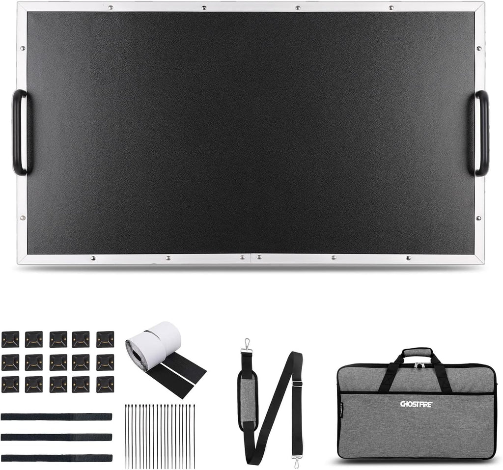 Aluminum Alloy Effect Pedalboard with Carry Bag H83195