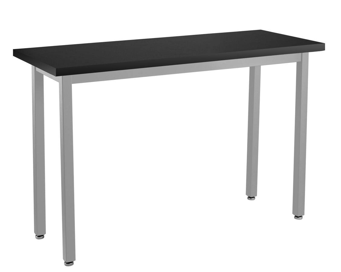 18x22 x 60x22 Fixed Height Grey Steel Lab Table with Chem-Res Top H477