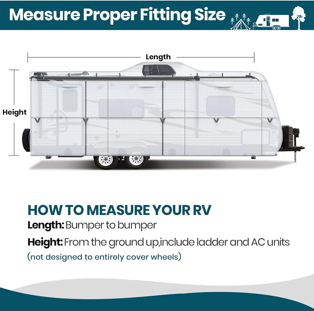 Ripstop Diamond Camper Cover Fits 20' - 22' O473955