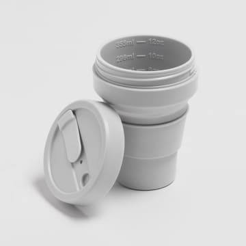 12 oz Cashmere Grey Collapsible Silicone Coffee Cup L50704