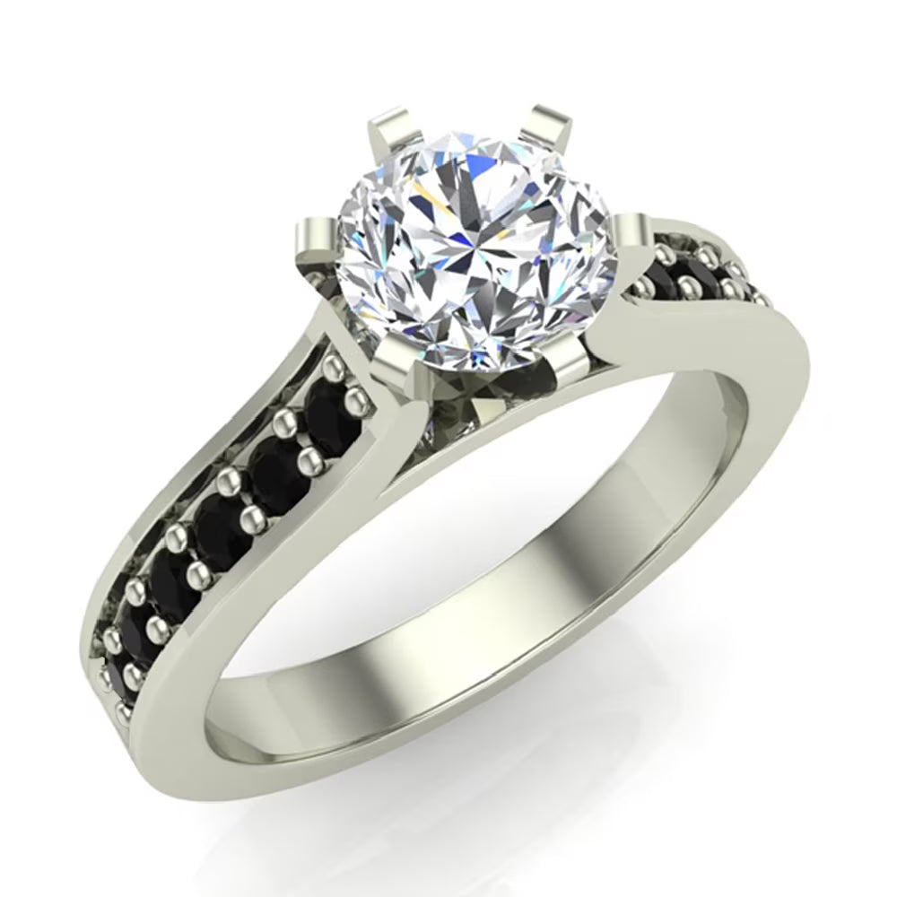Black Diamond Ring 1.00 CT TW D44571