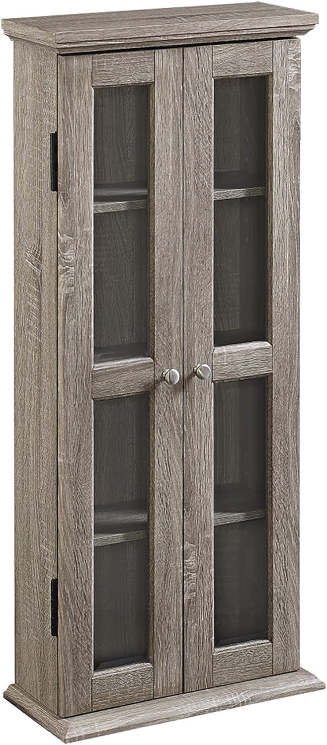 Grey 4 Tier Tall Bookshelf Cabinet A86764