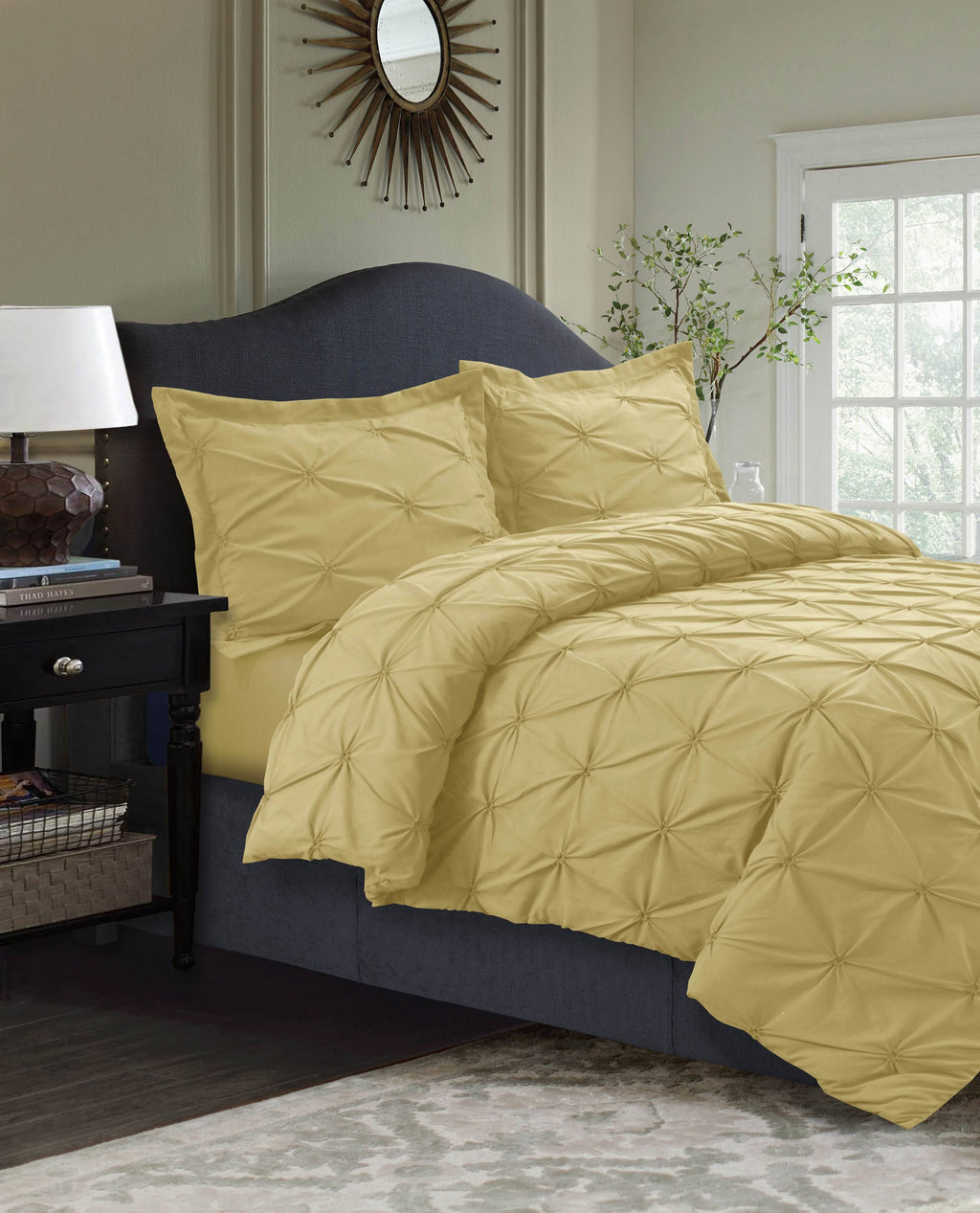 King Gold Oversized Duvet Cover Set S193