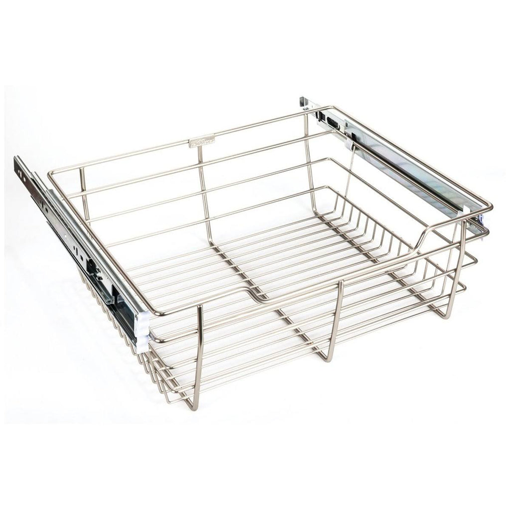 Satin Nickel Closet Pullout Basket J75524