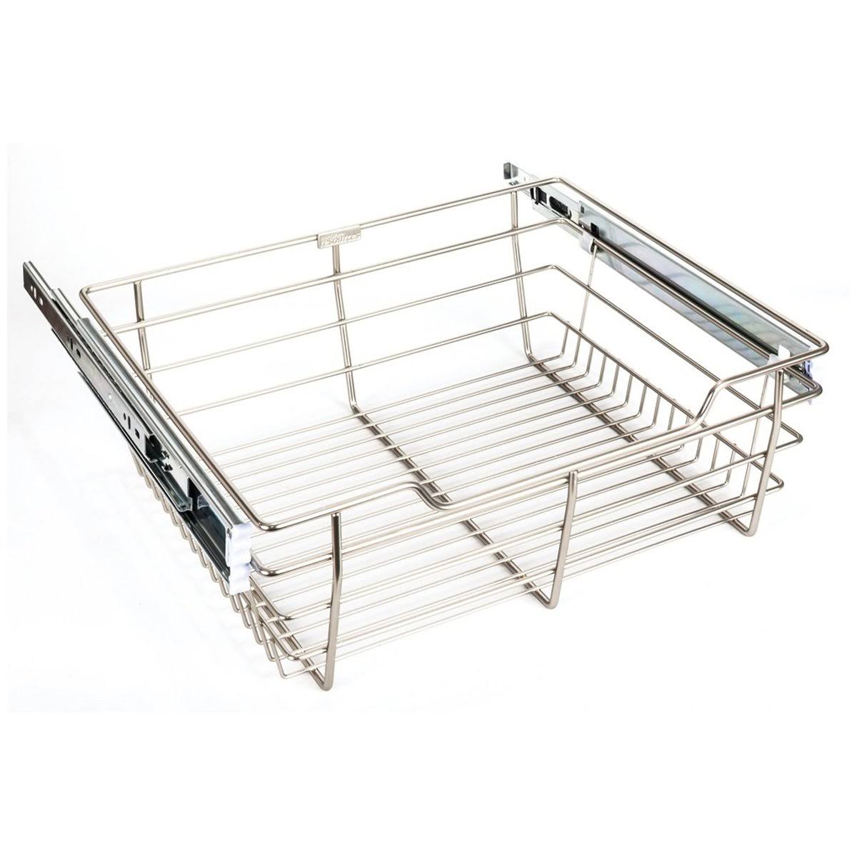 Satin Nickel Closet Pullout Basket J75524