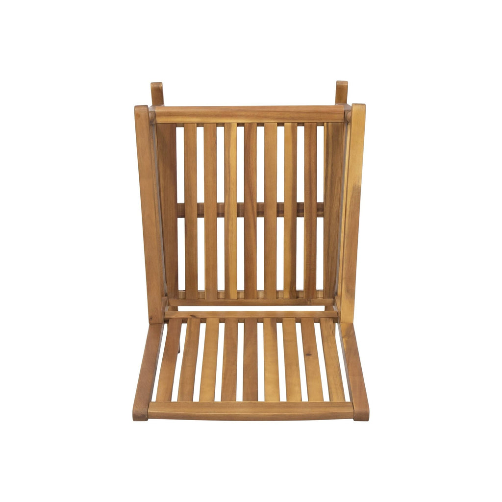 Acacia Wood Rocking Chair Dark Gray M75588
