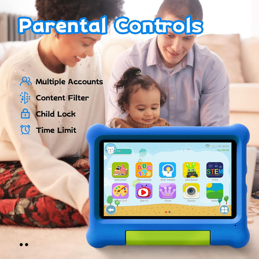 Kids Tablet 8 inch Android 11 Tablet 32GB Storage Blue O240144