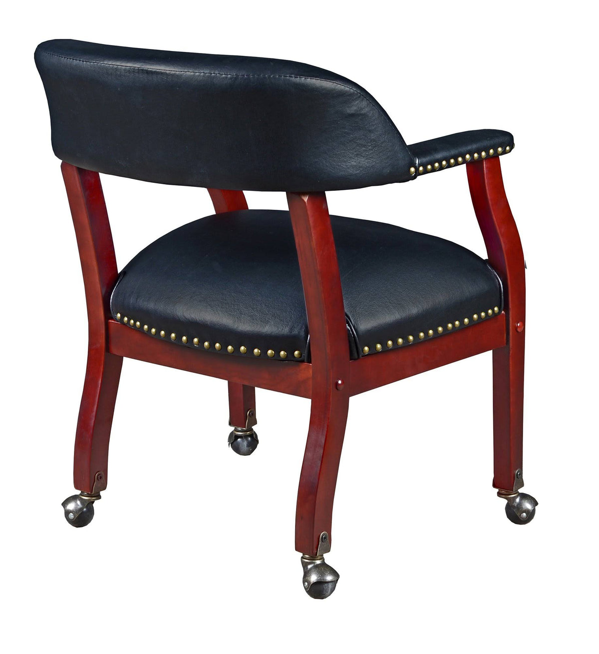 Black Captain Chair with Casters P622802