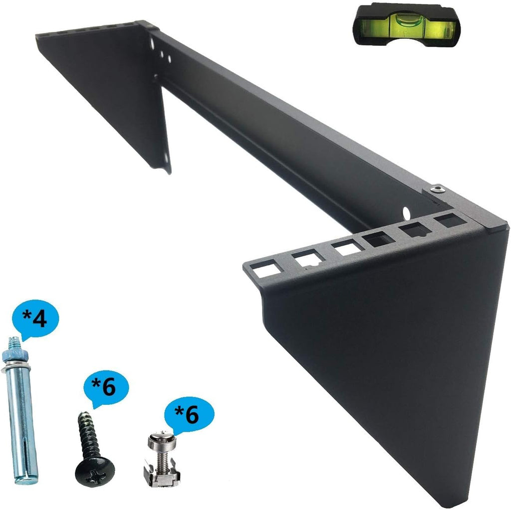 3U 19 Inches Steel Vertical Patch Panel Mounting Bracket, Pack of 2 F517940