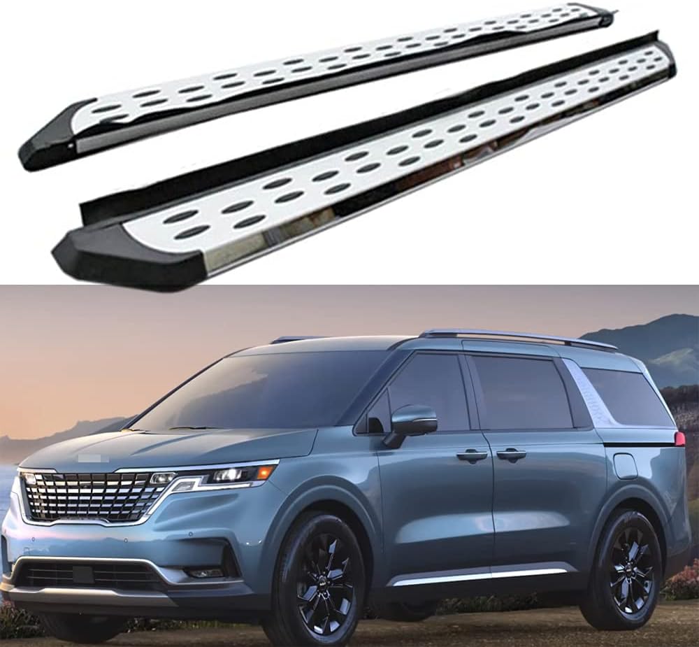 2PCS Running Boards Side Step Nerf Bars silver R402850