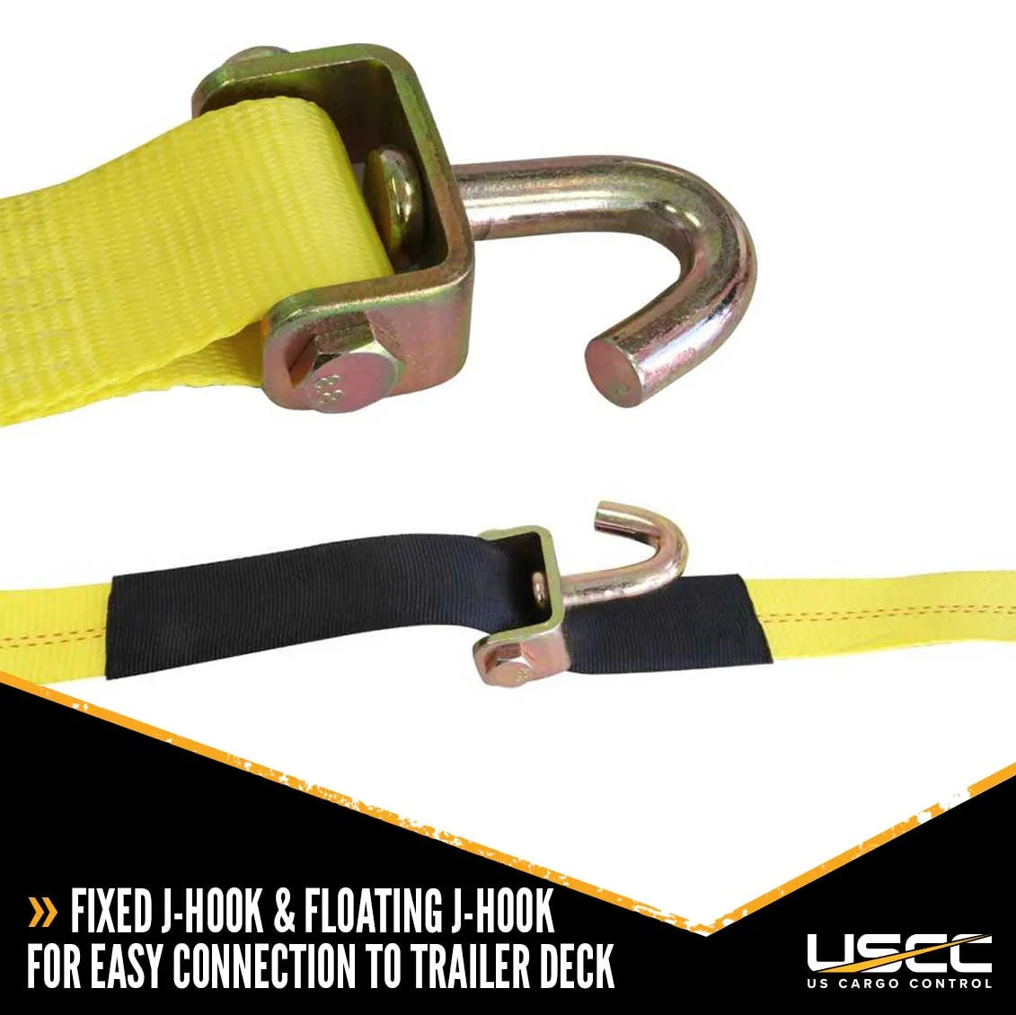 2" x 10' Wheel Strap with 2 Swivel J Hooks N952