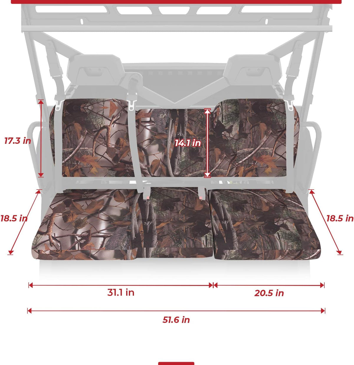 Waterproof Camo UTV Seat Cover Set T38338