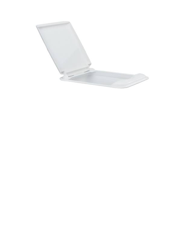 White Plastic Pull Out Trash Can P758694