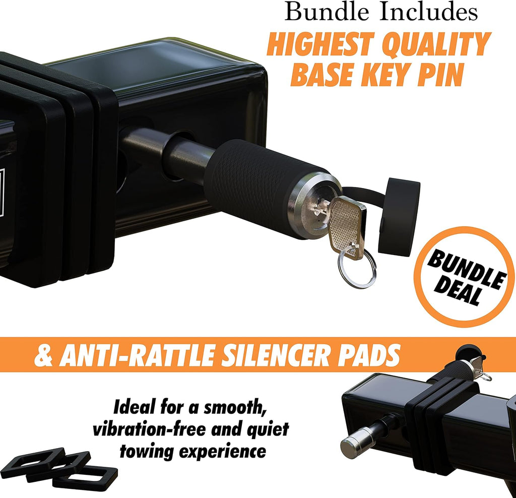 Adjustable Trailer Hitch Ball Mount, 2-inch Receiver, 6-inch Drop, 20,000 LBS Y875903