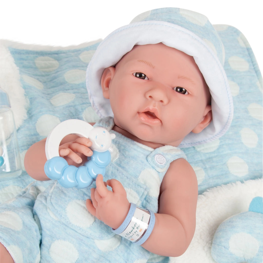15" All-Vinyl Baby Doll in Blue with Deluxe Accessories G226618