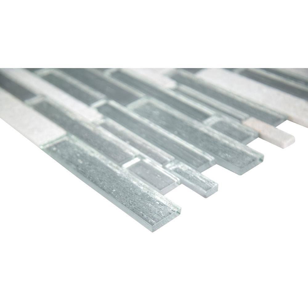 Glass Stone Mesh-Mounted Mosaic Tile Y28927