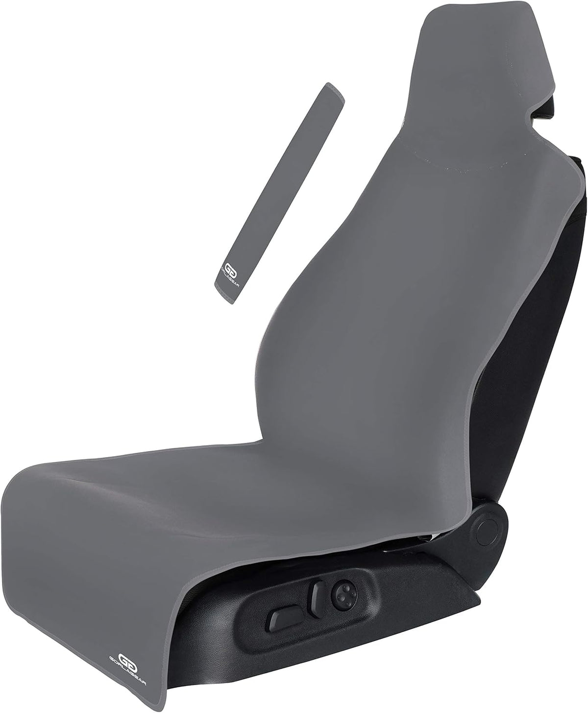 Grey Waterproof Neoprene Non-Slip Car Seat Cover Pack of 2 Q78189
